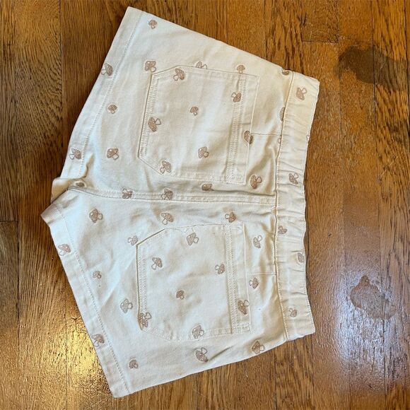 PacSun Women's Ivory Embroidered Elastic Waist Shorts Size M - Picture 4 of 4